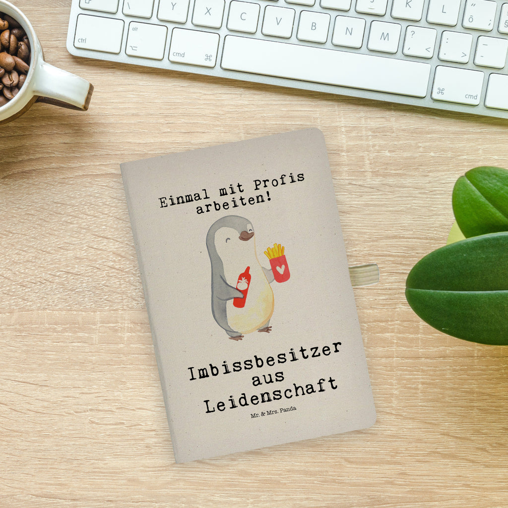 Baumwoll Notizbuch Imbissbesitzer aus Leidenschaft Notizen, Eintragebuch, Tagebuch, Notizblock, Adressbuch, Journal, Kladde, Skizzenbuch, Notizheft, Schreibbuch, Schreibheft, Beruf, Ausbildung, Jubiläum, Abschied, Rente, Kollege, Kollegin, Geschenk, Schenken, Arbeitskollege, Mitarbeiter, Firma, Danke, Dankeschön, Imbissbesitzer, Imbissverkäufer, Pommesverkäufer, Pommesliebe