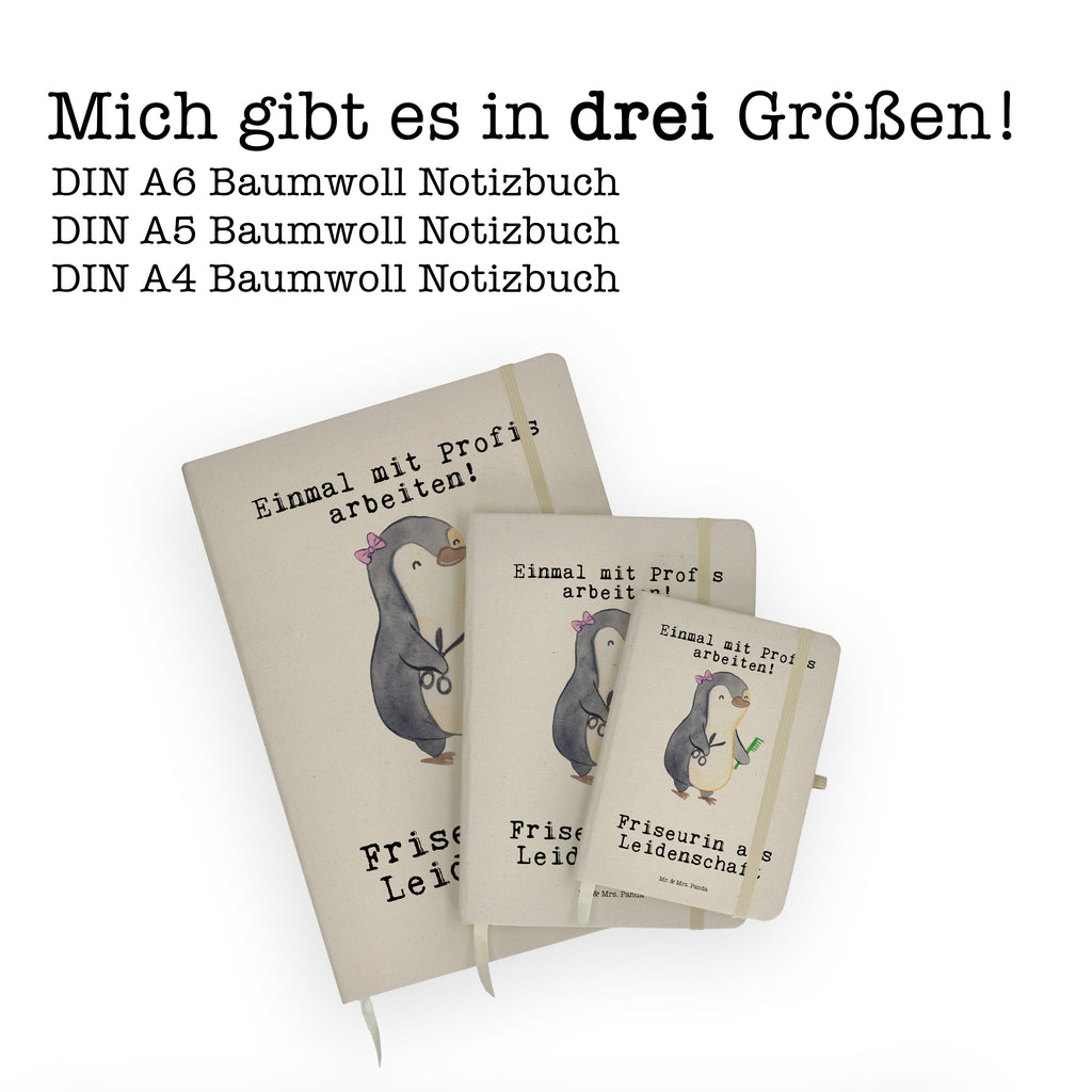 Baumwoll Notizbuch Friseurin Leidenschaft Notizen, Eintragebuch, Tagebuch, Notizblock, Adressbuch, Journal, Kladde, Skizzenbuch, Notizheft, Schreibbuch, Schreibheft, Beruf, Ausbildung, Jubiläum, Abschied, Rente, Kollege, Kollegin, Geschenk, Schenken, Arbeitskollege, Mitarbeiter, Firma, Danke, Dankeschön, Frisörin, Haarstylistin, Frisörbesuch, Friseursalon, Eröffnung Friseur