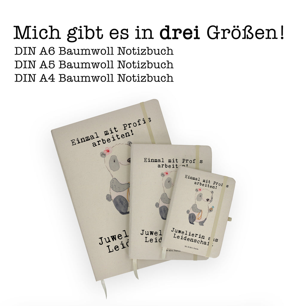 Baumwoll Notizbuch Juwelierin aus Leidenschaft Notizen, Eintragebuch, Tagebuch, Notizblock, Adressbuch, Journal, Kladde, Skizzenbuch, Notizheft, Schreibbuch, Schreibheft, Beruf, Ausbildung, Jubiläum, Abschied, Rente, Kollege, Kollegin, Geschenk, Schenken, Arbeitskollege, Mitarbeiter, Firma, Danke, Dankeschön, Juwelierin, Goldschmiedin, Schmuckwarenhändlerin, Schmuckgeschäft, Eröffnung