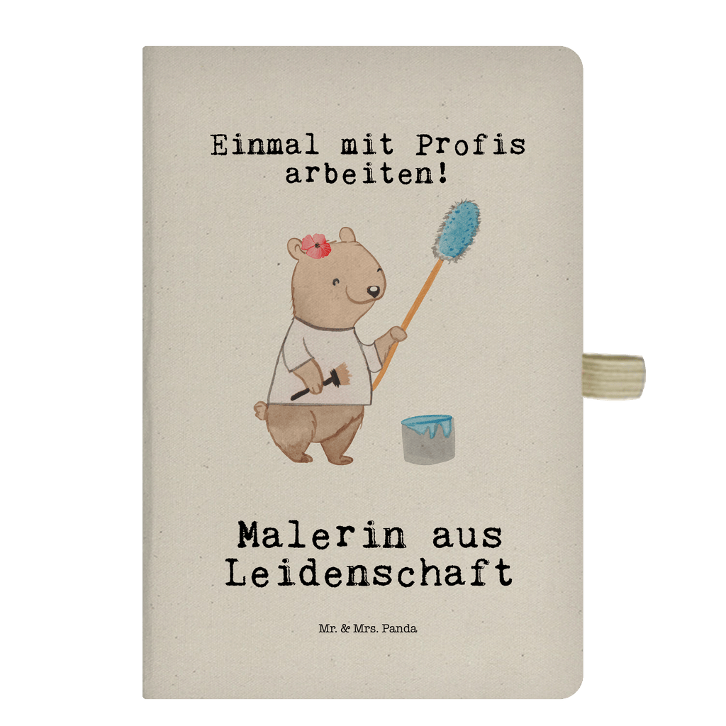 Baumwoll Notizbuch Malerin aus Leidenschaft Notizen, Eintragebuch, Tagebuch, Notizblock, Adressbuch, Journal, Kladde, Skizzenbuch, Notizheft, Schreibbuch, Schreibheft, Beruf, Ausbildung, Jubiläum, Abschied, Rente, Kollege, Kollegin, Geschenk, Schenken, Arbeitskollege, Mitarbeiter, Firma, Danke, Dankeschön, Maler, Malermeisterin, Gesellenprüfung, Meisterprüfung, Malerbetrieb