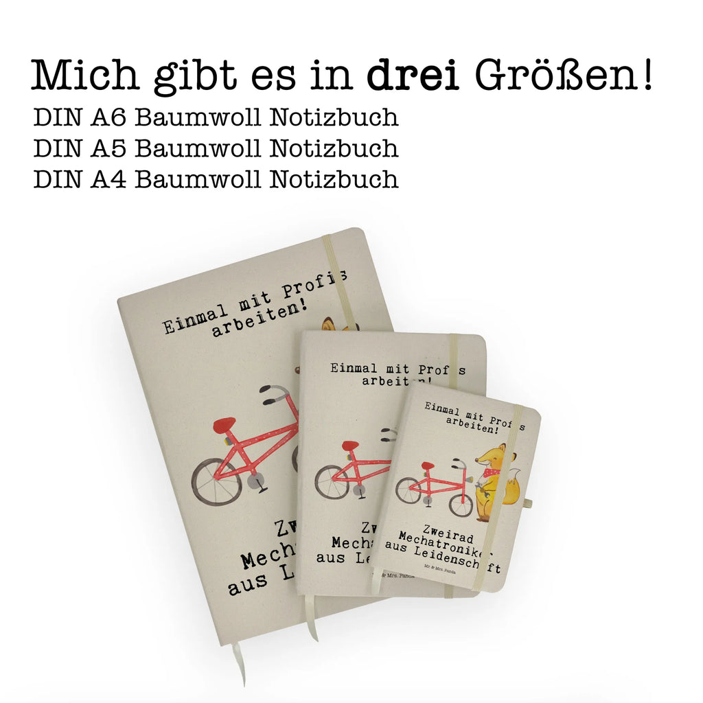 Baumwoll Notizbuch Zweirad Mechatroniker Leidenschaft Notizen, Eintragebuch, Tagebuch, Notizblock, Adressbuch, Journal, Kladde, Skizzenbuch, Notizheft, Schreibbuch, Schreibheft, Beruf, Ausbildung, Jubiläum, Abschied, Rente, Kollege, Kollegin, Geschenk, Schenken, Arbeitskollege, Mitarbeiter, Firma, Danke, Dankeschön