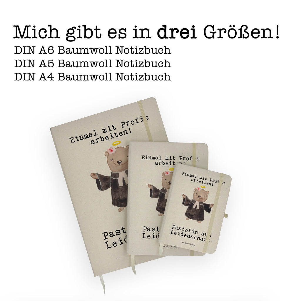 Baumwoll Notizbuch Pastorin aus Leidenschaft Notizen, Eintragebuch, Tagebuch, Notizblock, Adressbuch, Journal, Kladde, Skizzenbuch, Notizheft, Schreibbuch, Schreibheft, Beruf, Ausbildung, Jubiläum, Abschied, Rente, Kollege, Kollegin, Geschenk, Schenken, Arbeitskollege, Mitarbeiter, Firma, Danke, Dankeschön, Pastorin, Dienerin Gottes<br />Geistliche, Pfarrerin, Predigerin<br />Priesterin, Theologin, Kirche