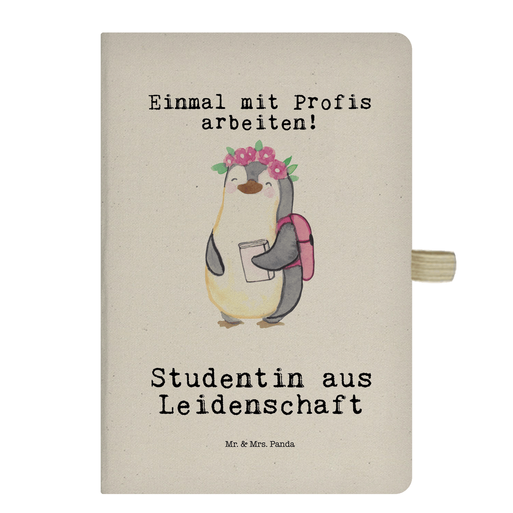 Baumwoll Notizbuch Studentin aus Leidenschaft Notizen, Eintragebuch, Tagebuch, Notizblock, Adressbuch, Journal, Kladde, Skizzenbuch, Notizheft, Schreibbuch, Schreibheft, Beruf, Ausbildung, Jubiläum, Abschied, Rente, Kollege, Kollegin, Geschenk, Schenken, Arbeitskollege, Mitarbeiter, Firma, Danke, Dankeschön