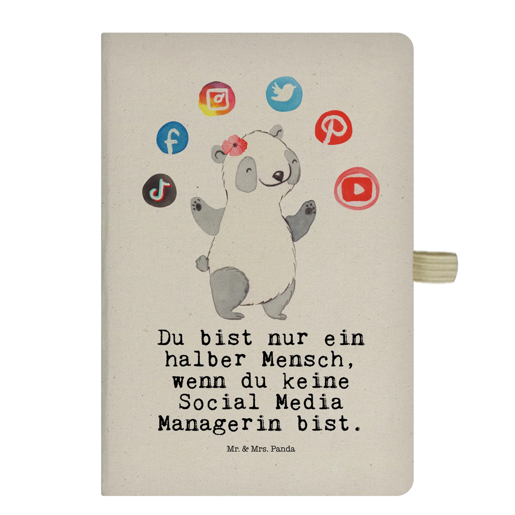 Baumwoll Notizbuch Social Media Managerin mit Herz Notizen, Eintragebuch, Tagebuch, Notizblock, Adressbuch, Journal, Kladde, Skizzenbuch, Notizheft, Schreibbuch, Schreibheft, Beruf, Ausbildung, Jubiläum, Abschied, Rente, Kollege, Kollegin, Geschenk, Schenken, Arbeitskollege, Mitarbeiter, Firma, Danke, Dankeschön