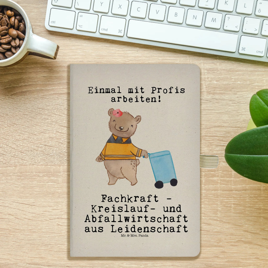 Baumwoll Notizbuch Fachkraft - Kreislauf- und Abfallwirtschaft Leidenschaft Notizen, Eintragebuch, Tagebuch, Notizblock, Adressbuch, Journal, Kladde, Skizzenbuch, Notizheft, Schreibbuch, Schreibheft, Beruf, Ausbildung, Jubiläum, Abschied, Rente, Kollege, Kollegin, Geschenk, Schenken, Arbeitskollege, Mitarbeiter, Firma, Danke, Dankeschön, Müllwerker, Fachkraft Kreislauf- und Abfallwirtschaft, Müllentsorger, Kehrichtmann, Müllmann, Müllfahrer