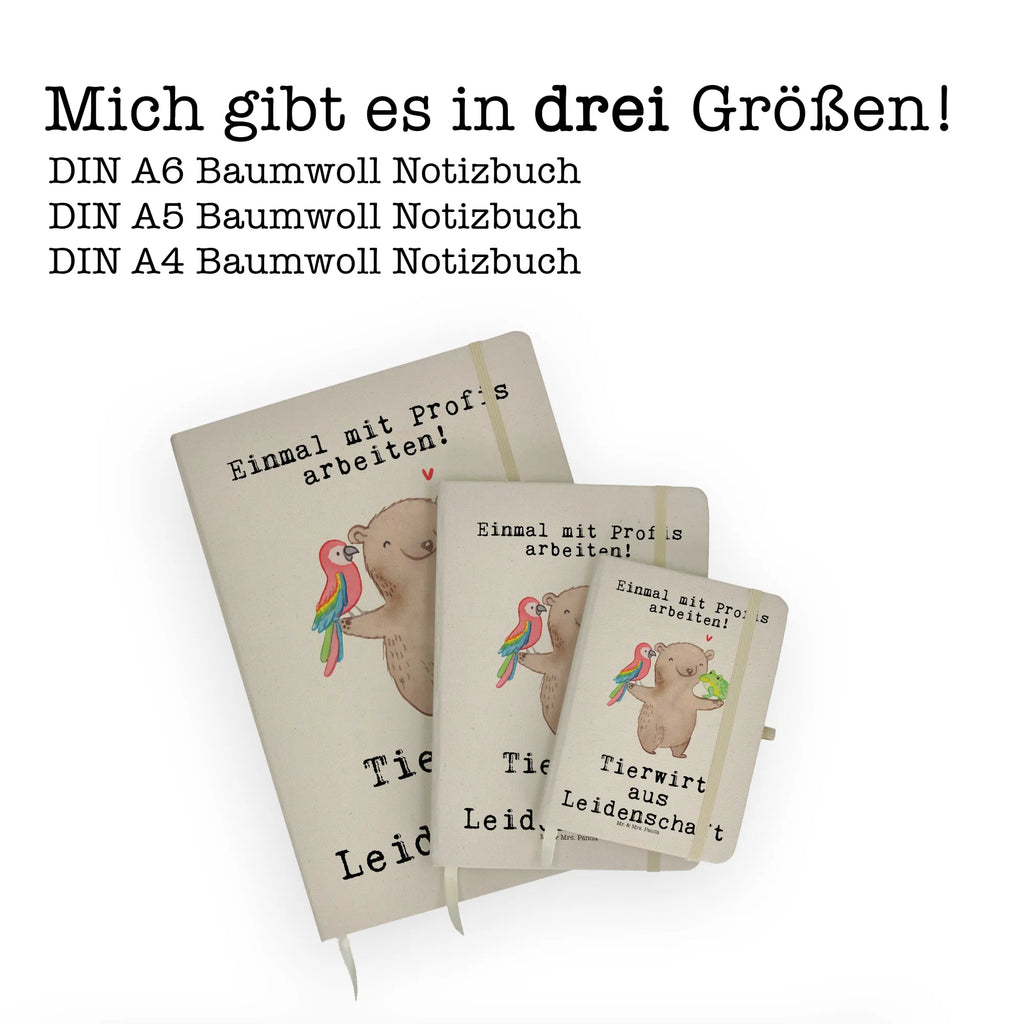 Baumwoll Notizbuch Tierwirt aus Leidenschaft Notizen, Eintragebuch, Tagebuch, Notizblock, Adressbuch, Journal, Kladde, Skizzenbuch, Notizheft, Schreibbuch, Schreibheft, Beruf, Ausbildung, Jubiläum, Abschied, Rente, Kollege, Kollegin, Geschenk, Schenken, Arbeitskollege, Mitarbeiter, Firma, Danke, Dankeschön, Landwirt; Bauer, Tierwirt, Agronom, Farmer, Bauernhof