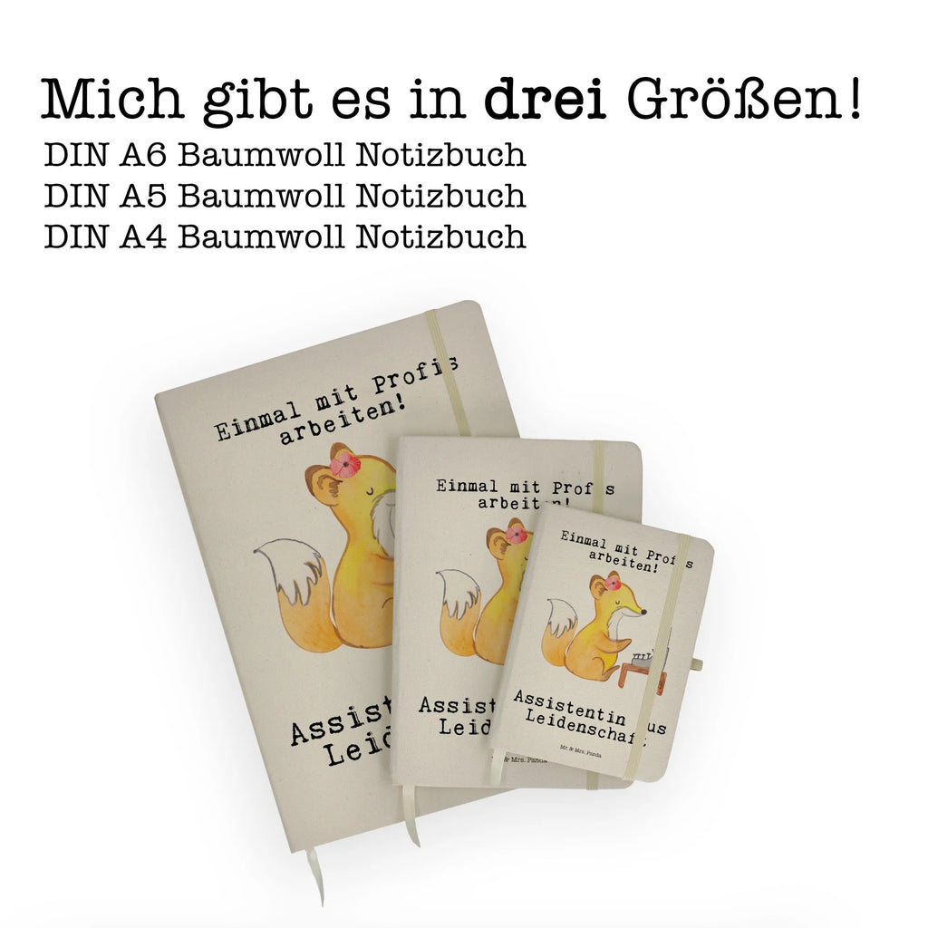 Baumwoll Notizbuch Assistentin aus Leidenschaft Notizen, Eintragebuch, Tagebuch, Notizblock, Adressbuch, Journal, Kladde, Skizzenbuch, Notizheft, Schreibbuch, Schreibheft, Beruf, Ausbildung, Jubiläum, Abschied, Rente, Kollege, Kollegin, Geschenk, Schenken, Arbeitskollege, Mitarbeiter, Firma, Danke, Dankeschön