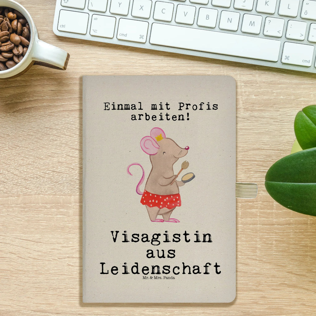 Baumwoll Notizbuch Visagistin aus Leidenschaft Notizen, Eintragebuch, Tagebuch, Notizblock, Adressbuch, Journal, Kladde, Skizzenbuch, Notizheft, Schreibbuch, Schreibheft, Beruf, Ausbildung, Jubiläum, Abschied, Rente, Kollege, Kollegin, Geschenk, Schenken, Arbeitskollege, Mitarbeiter, Firma, Danke, Dankeschön, Kosmetikerin, Make Up Artist, Maskenbildnerin, Visagistin, Beauty Salon, Kosmetikstudio, Eröffnung