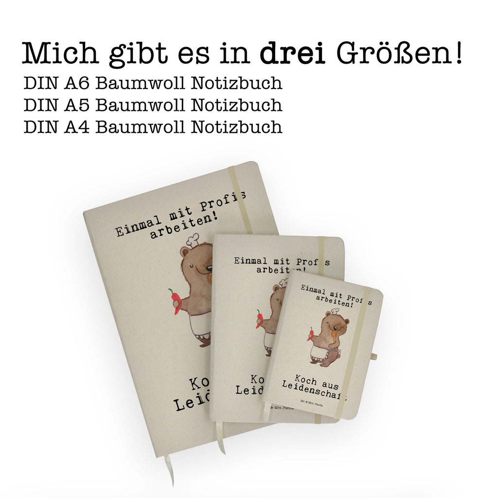 DIN A6 Baumwoll Notizbuch Koch aus Leidenschaft Notizen, Eintragebuch, Tagebuch, Notizblock, Adressbuch, Journal, Kladde, Skizzenbuch, Notizheft, Schreibbuch, Schreibheft, Beruf, Ausbildung, Jubiläum, Abschied, Rente, Kollege, Kollegin, Geschenk, Schenken, Arbeitskollege, Mitarbeiter, Firma, Danke, Dankeschön, Koch, Chefkoch, Küchenchef, Küchenmeister, Schiffskoch, Sternekoch, Fernsehkoch, Restaurant