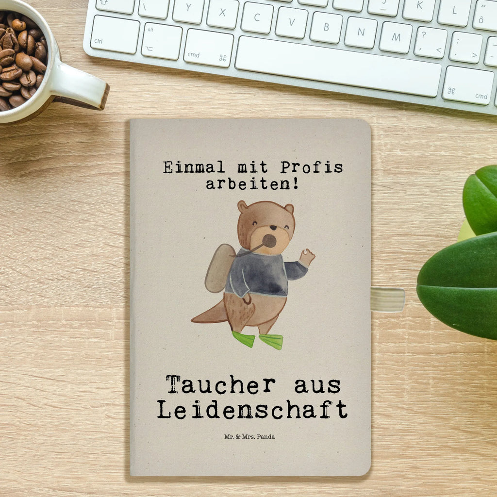 Baumwoll Notizbuch Taucher aus Leidenschaft Notizen, Eintragebuch, Tagebuch, Notizblock, Adressbuch, Journal, Kladde, Skizzenbuch, Notizheft, Schreibbuch, Schreibheft, Beruf, Ausbildung, Jubiläum, Abschied, Rente, Kollege, Kollegin, Geschenk, Schenken, Arbeitskollege, Mitarbeiter, Firma, Danke, Dankeschön