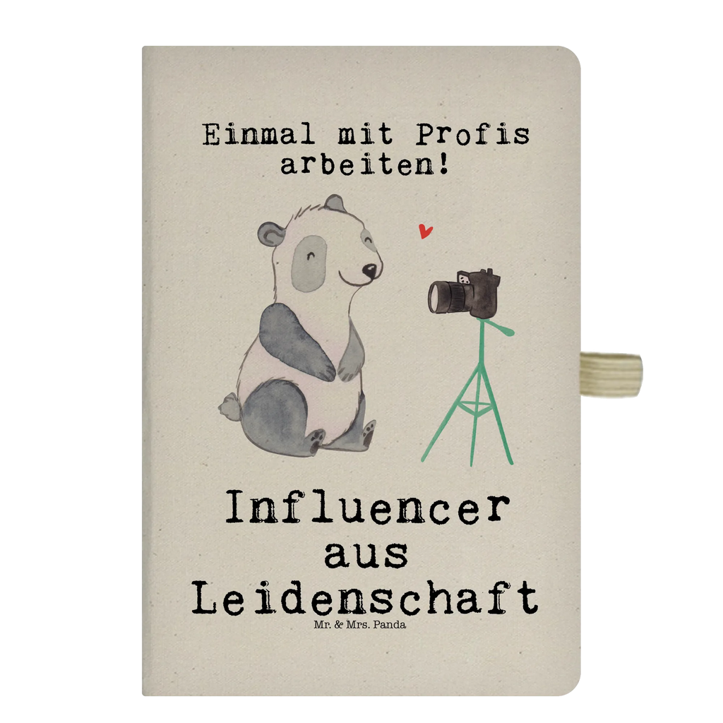 Baumwoll Notizbuch Influencer aus Leidenschaft Notizen, Eintragebuch, Tagebuch, Notizblock, Adressbuch, Journal, Kladde, Skizzenbuch, Notizheft, Schreibbuch, Schreibheft, Beruf, Ausbildung, Jubiläum, Abschied, Rente, Kollege, Kollegin, Geschenk, Schenken, Arbeitskollege, Mitarbeiter, Firma, Danke, Dankeschön