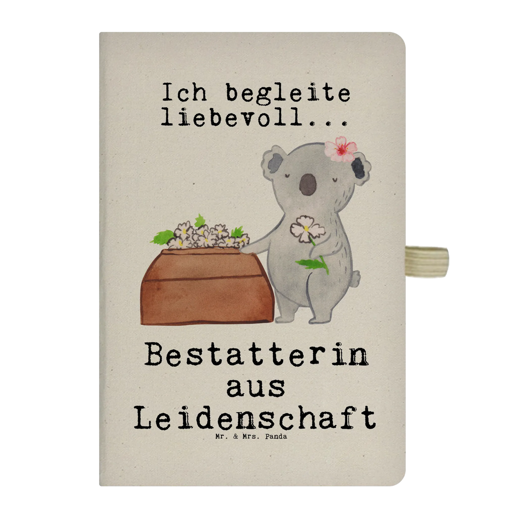 DIN A6 Baumwoll Notizbuch Bestatterin aus Leidenschaft Notizen, Eintragebuch, Tagebuch, Notizblock, Adressbuch, Journal, Kladde, Skizzenbuch, Notizheft, Schreibbuch, Schreibheft, Beruf, Ausbildung, Jubiläum, Abschied, Rente, Kollege, Kollegin, Geschenk, Schenken, Arbeitskollege, Mitarbeiter, Firma, Danke, Dankeschön