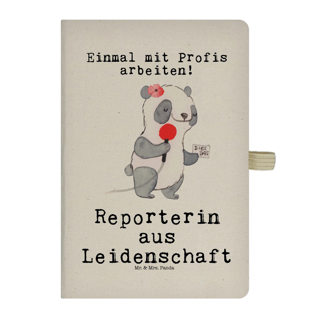 Baumwoll Notizbuch Reporterin aus Leidenschaft Notizen, Eintragebuch, Tagebuch, Notizblock, Adressbuch, Journal, Kladde, Skizzenbuch, Notizheft, Schreibbuch, Schreibheft, Beruf, Ausbildung, Jubiläum, Abschied, Rente, Kollege, Kollegin, Geschenk, Schenken, Arbeitskollege, Mitarbeiter, Firma, Danke, Dankeschön