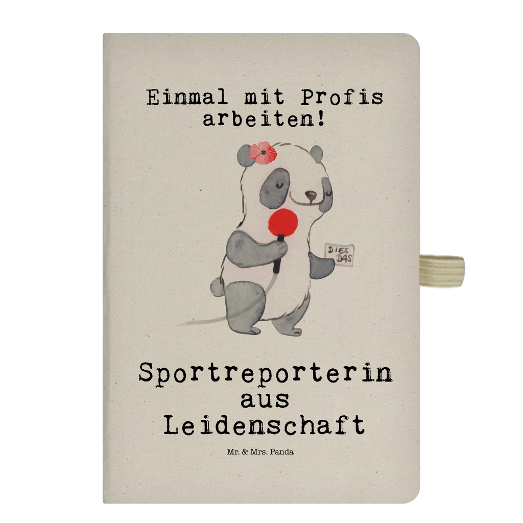 Baumwoll Notizbuch Sportreporterin aus Leidenschaft Notizen, Eintragebuch, Tagebuch, Notizblock, Adressbuch, Journal, Kladde, Skizzenbuch, Notizheft, Schreibbuch, Schreibheft, Beruf, Ausbildung, Jubiläum, Abschied, Rente, Kollege, Kollegin, Geschenk, Schenken, Arbeitskollege, Mitarbeiter, Firma, Danke, Dankeschön