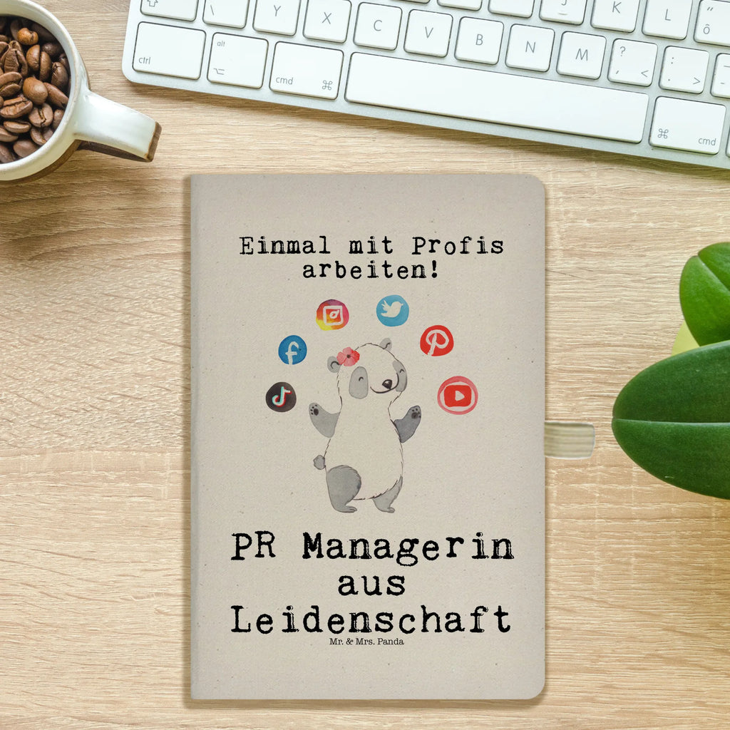 Baumwoll Notizbuch PR Managerin aus Leidenschaft Notizen, Eintragebuch, Tagebuch, Notizblock, Adressbuch, Journal, Kladde, Skizzenbuch, Notizheft, Schreibbuch, Schreibheft, Beruf, Ausbildung, Jubiläum, Abschied, Rente, Kollege, Kollegin, Geschenk, Schenken, Arbeitskollege, Mitarbeiter, Firma, Danke, Dankeschön