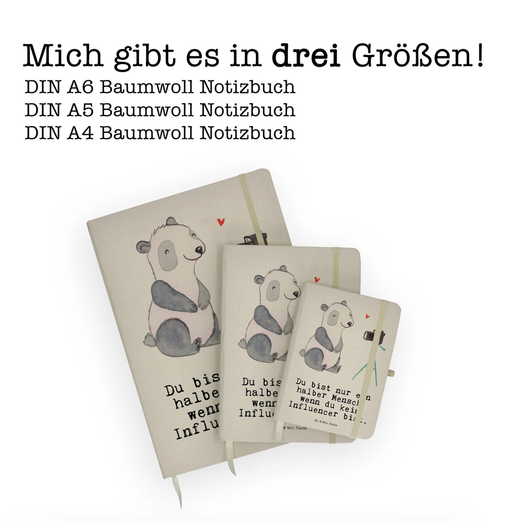 Baumwoll Notizbuch Influencer mit Herz Notizen, Eintragebuch, Tagebuch, Notizblock, Adressbuch, Journal, Kladde, Skizzenbuch, Notizheft, Schreibbuch, Schreibheft, Beruf, Ausbildung, Jubiläum, Abschied, Rente, Kollege, Kollegin, Geschenk, Schenken, Arbeitskollege, Mitarbeiter, Firma, Danke, Dankeschön