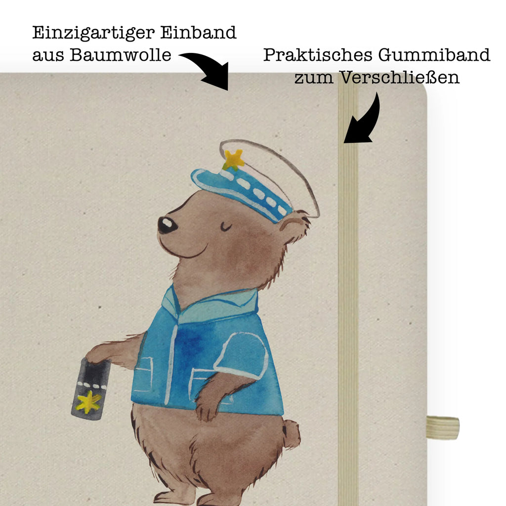 Baumwoll Notizbuch Polizist mit Herz Notizen, Eintragebuch, Tagebuch, Notizblock, Adressbuch, Journal, Kladde, Skizzenbuch, Notizheft, Schreibbuch, Schreibheft, Beruf, Ausbildung, Jubiläum, Abschied, Rente, Kollege, Kollegin, Geschenk, Schenken, Arbeitskollege, Mitarbeiter, Firma, Danke, Dankeschön, Polizist, Polizeibeamter, Wachmann, Cop, Polizei, Studium