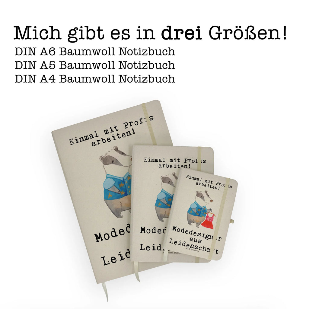 Baumwoll Notizbuch Modedesigner aus Leidenschaft Notizen, Eintragebuch, Tagebuch, Notizblock, Adressbuch, Journal, Kladde, Skizzenbuch, Notizheft, Schreibbuch, Schreibheft, Beruf, Ausbildung, Jubiläum, Abschied, Rente, Kollege, Kollegin, Geschenk, Schenken, Arbeitskollege, Mitarbeiter, Firma, Danke, Dankeschön, Modedesigner, Fashion Designer, Modeschöpfer