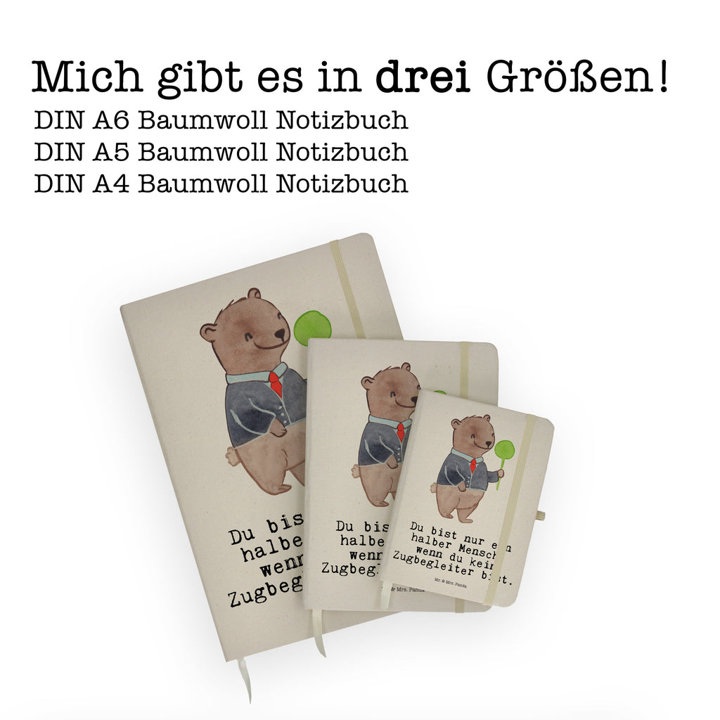 Baumwoll Notizbuch Zugbegleiter mit Herz Notizen, Eintragebuch, Tagebuch, Notizblock, Adressbuch, Journal, Kladde, Skizzenbuch, Notizheft, Schreibbuch, Schreibheft, Beruf, Ausbildung, Jubiläum, Abschied, Rente, Kollege, Kollegin, Geschenk, Schenken, Arbeitskollege, Mitarbeiter, Firma, Danke, Dankeschön