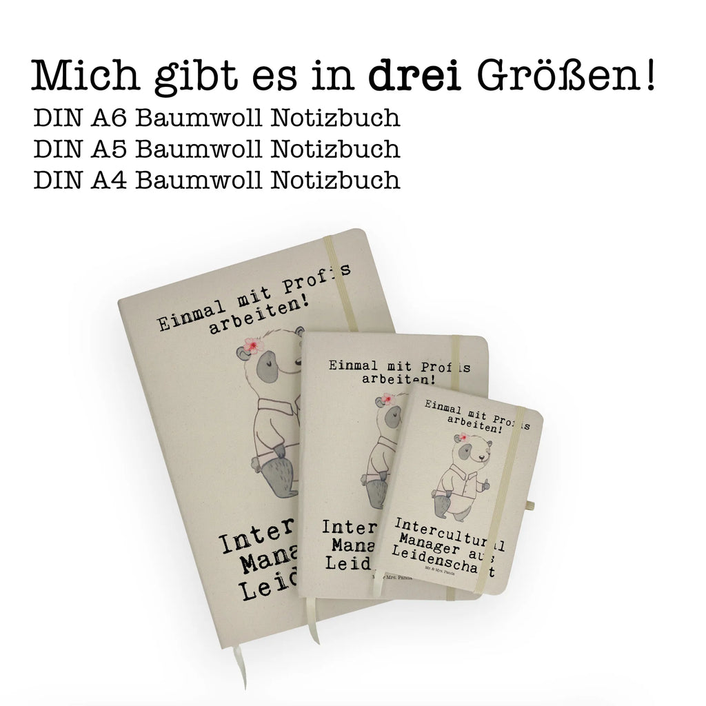 Baumwoll Notizbuch Intercultural Manager aus Leidenschaft Notizen, Eintragebuch, Tagebuch, Notizblock, Adressbuch, Journal, Kladde, Skizzenbuch, Notizheft, Schreibbuch, Schreibheft, Beruf, Ausbildung, Jubiläum, Abschied, Rente, Kollege, Kollegin, Geschenk, Schenken, Arbeitskollege, Mitarbeiter, Firma, Danke, Dankeschön