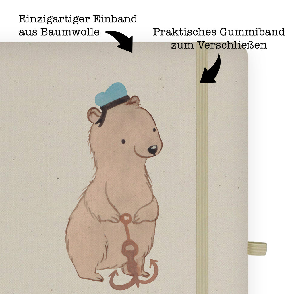 Baumwoll Notizbuch Matrose mit Herz Notizen, Eintragebuch, Tagebuch, Notizblock, Adressbuch, Journal, Kladde, Skizzenbuch, Notizheft, Schreibbuch, Schreibheft, Beruf, Ausbildung, Jubiläum, Abschied, Rente, Kollege, Kollegin, Geschenk, Schenken, Arbeitskollege, Mitarbeiter, Firma, Danke, Dankeschön, Matrose, Seemann, Seeleute, Schiff, Schiffsmechaniker