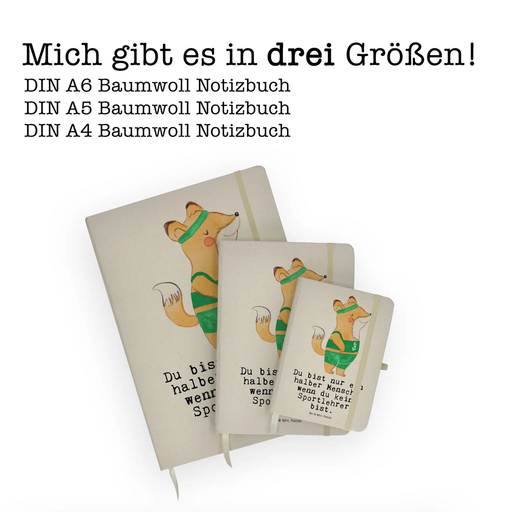 Baumwoll Notizbuch Sportlehrer Herz Notizen, Eintragebuch, Tagebuch, Notizblock, Adressbuch, Journal, Kladde, Skizzenbuch, Notizheft, Schreibbuch, Schreibheft, Beruf, Ausbildung, Jubiläum, Abschied, Rente, Kollege, Kollegin, Geschenk, Schenken, Arbeitskollege, Mitarbeiter, Firma, Danke, Dankeschön