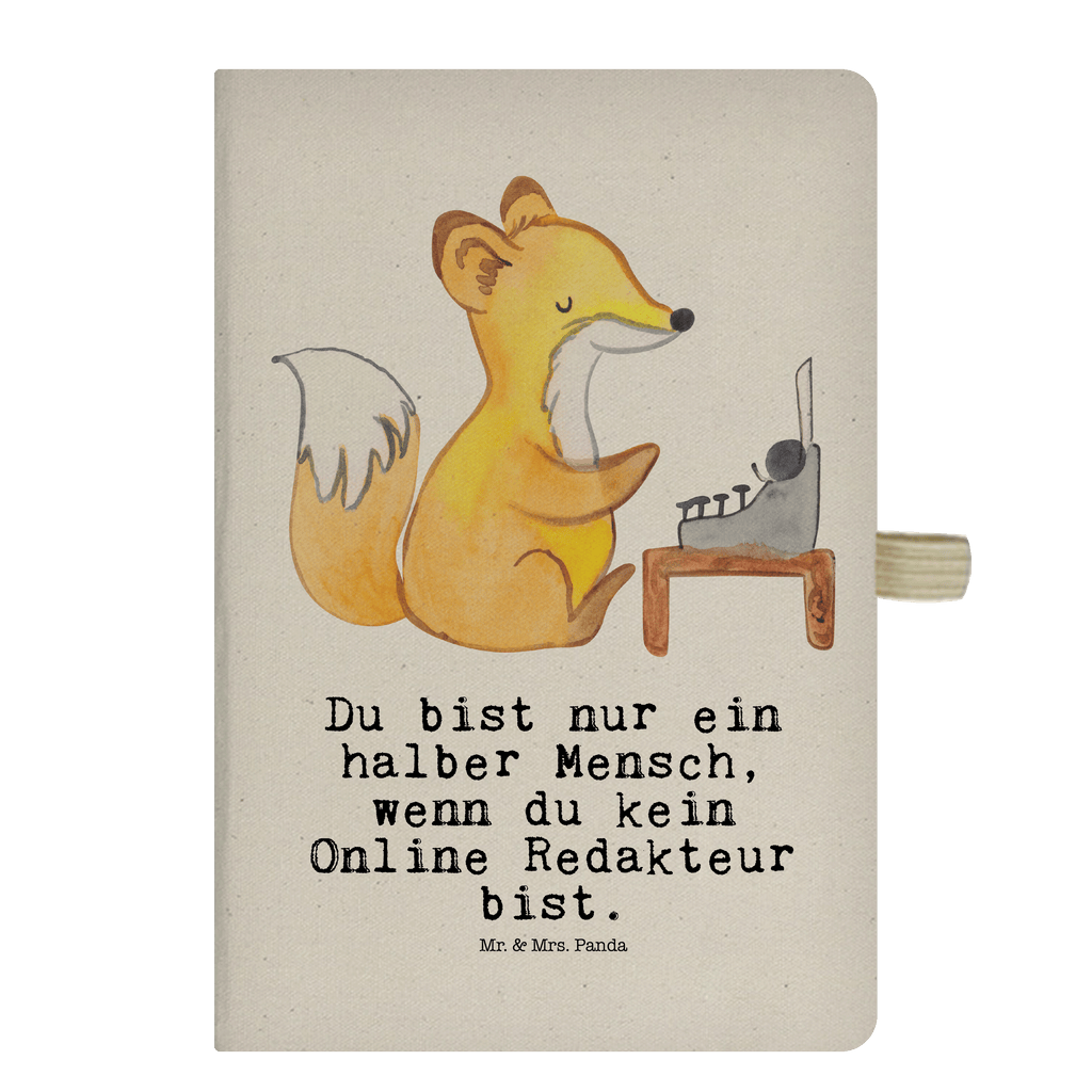 DIN A6 Baumwoll Notizbuch Online Redakteur mit Herz Notizen, Eintragebuch, Tagebuch, Notizblock, Adressbuch, Journal, Kladde, Skizzenbuch, Notizheft, Schreibbuch, Schreibheft, Beruf, Ausbildung, Jubiläum, Abschied, Rente, Kollege, Kollegin, Geschenk, Schenken, Arbeitskollege, Mitarbeiter, Firma, Danke, Dankeschön