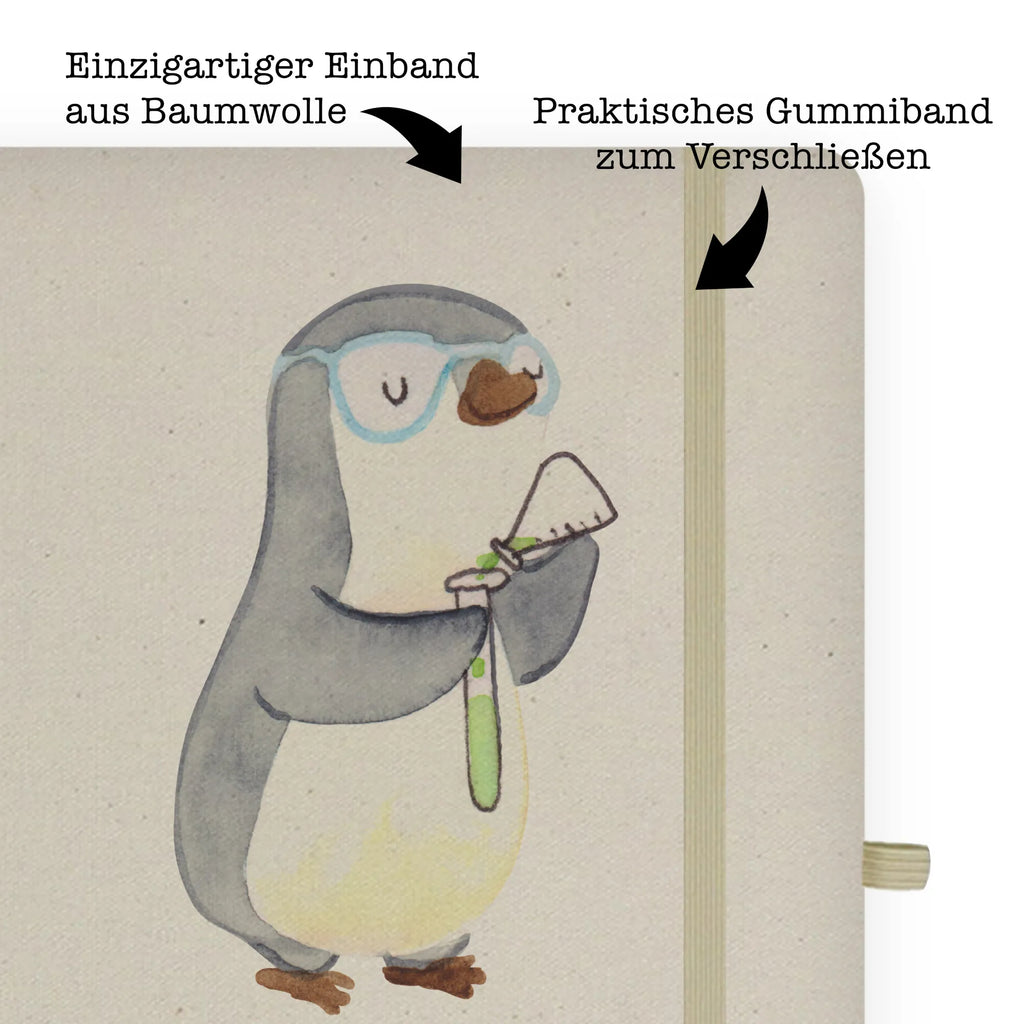 Baumwoll Notizbuch Chemielaborant mit Herz Notizen, Eintragebuch, Tagebuch, Notizblock, Adressbuch, Journal, Kladde, Skizzenbuch, Notizheft, Schreibbuch, Schreibheft, Beruf, Ausbildung, Jubiläum, Abschied, Rente, Kollege, Kollegin, Geschenk, Schenken, Arbeitskollege, Mitarbeiter, Firma, Danke, Dankeschön, Chemiker, Chemielaborant, Naturwissenschaftler, Labor, Studium, Forschung, Wissenschaftler