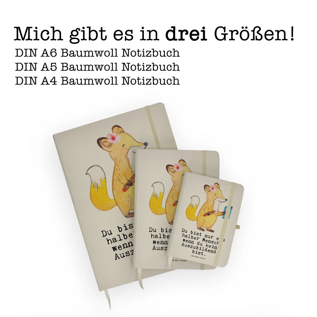 Baumwoll Notizbuch Auszubildende mit Herz Notizen, Eintragebuch, Tagebuch, Notizblock, Adressbuch, Journal, Kladde, Skizzenbuch, Notizheft, Schreibbuch, Schreibheft, Beruf, Ausbildung, Jubiläum, Abschied, Rente, Kollege, Kollegin, Geschenk, Schenken, Arbeitskollege, Mitarbeiter, Firma, Danke, Dankeschön, Auszubildende, Azubine, Ausbildungsbeginn, Abschlussprüfung, Beginn der Ausbildung, Glücksbringer zur Ausbildung