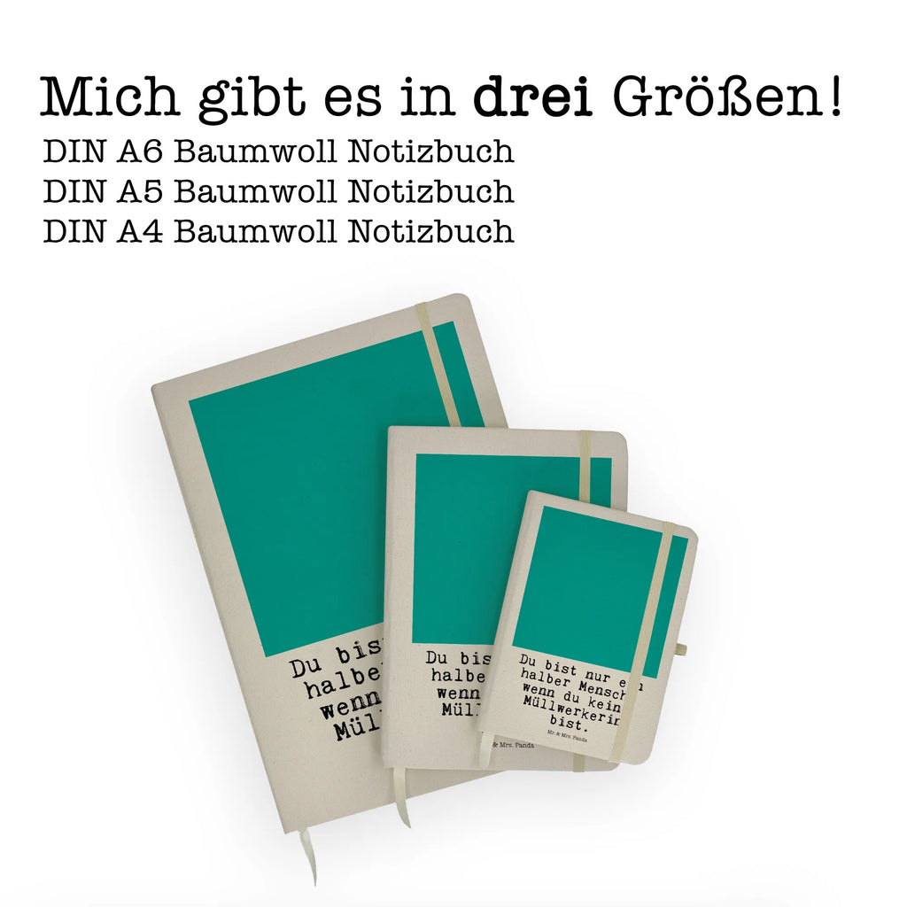 Baumwoll Notizbuch Müllwerkerin mit Herz Notizen, Eintragebuch, Tagebuch, Notizblock, Adressbuch, Journal, Kladde, Skizzenbuch, Notizheft, Schreibbuch, Schreibheft, Beruf, Ausbildung, Jubiläum, Abschied, Rente, Kollege, Kollegin, Geschenk, Schenken, Arbeitskollege, Mitarbeiter, Firma, Danke, Dankeschön, Müllwerkerin, Fachkraft Kreislauf- und Abfallwirtschaft, Müllentsorgerin, Kehrichtfrau, Müllfrau, Müllfahreriin