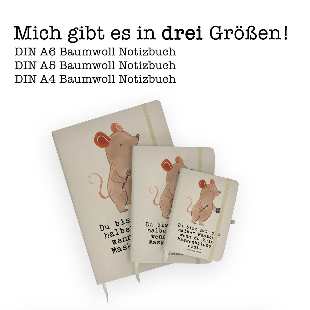 Baumwoll Notizbuch Maskenbildner Herz Notizen, Eintragebuch, Tagebuch, Notizblock, Adressbuch, Journal, Kladde, Skizzenbuch, Notizheft, Schreibbuch, Schreibheft, Beruf, Ausbildung, Jubiläum, Abschied, Rente, Kollege, Kollegin, Geschenk, Schenken, Arbeitskollege, Mitarbeiter, Firma, Danke, Dankeschön, Kosmetiker, Make Up Artist, Maskenbildner, Visagist, Beauty Salon, Kosmetikstudio, Eröffnung