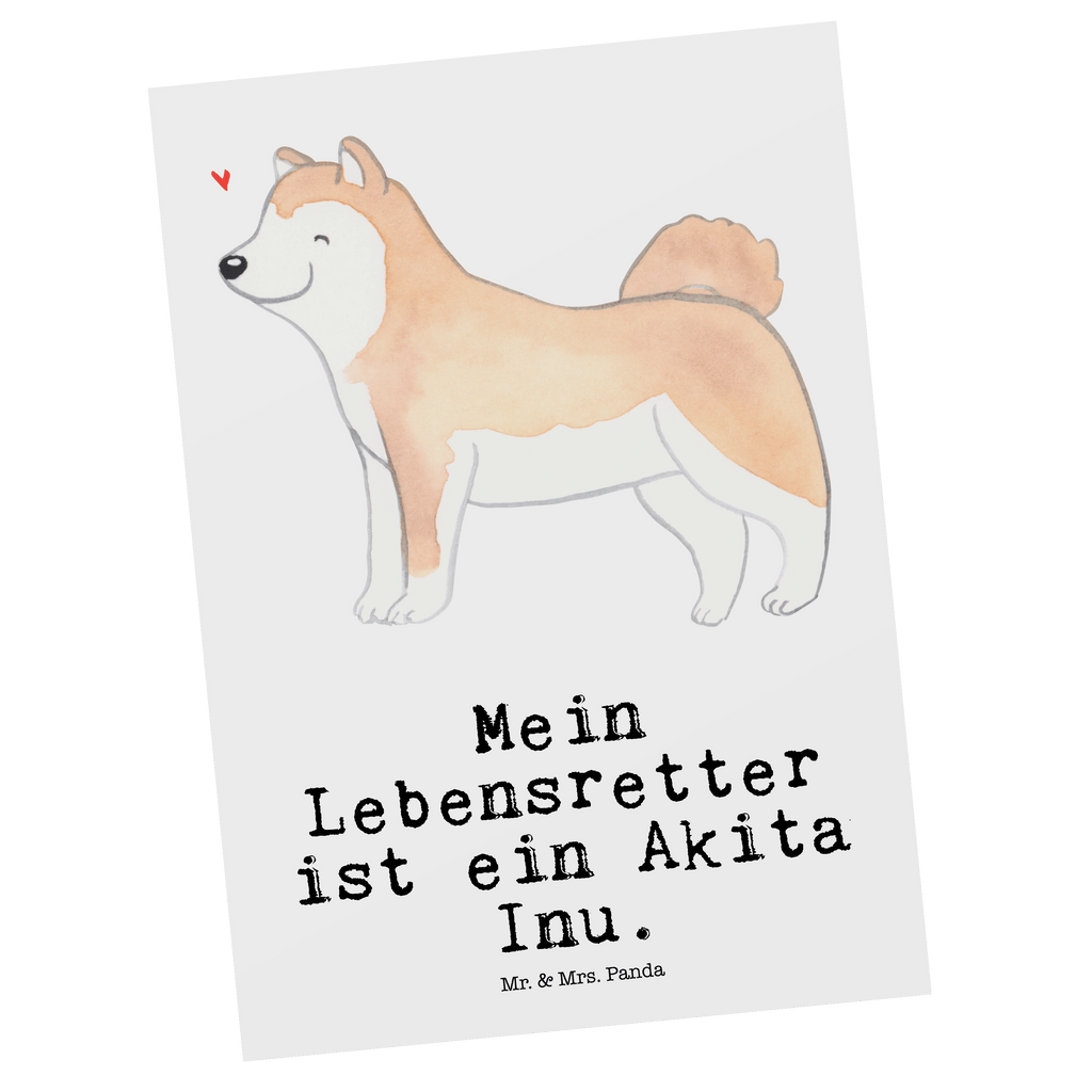 Postkarte Akita Inu Lebensretter Postkarte, Karte, Geschenkkarte, Grußkarte, Einladung, Ansichtskarte, Geburtstagskarte, Einladungskarte, Dankeskarte, Ansichtskarten, Einladung Geburtstag, Einladungskarten Geburtstag, Hund, Hunderasse, Rassehund, Hundebesitzer, Geschenk, Tierfreund, Schenken, Welpe