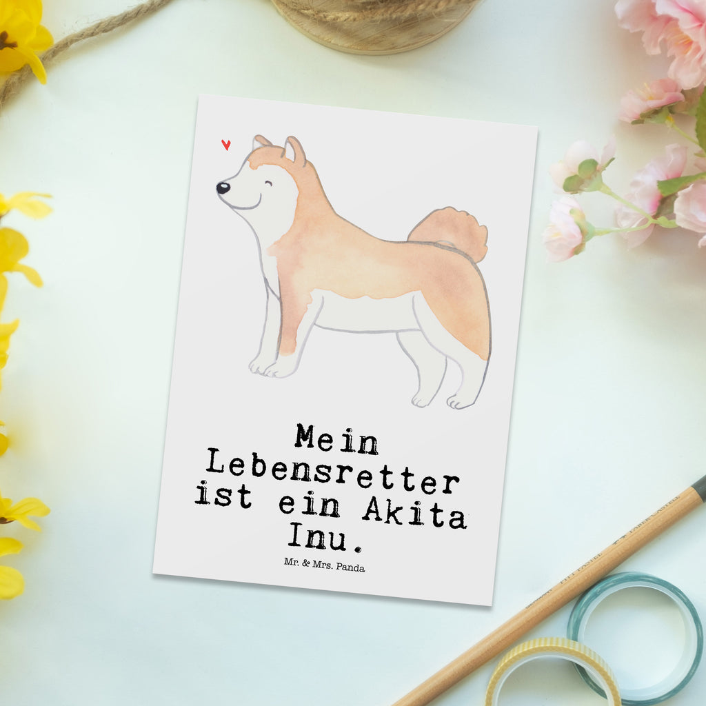 Postkarte Akita Inu Lebensretter Postkarte, Karte, Geschenkkarte, Grußkarte, Einladung, Ansichtskarte, Geburtstagskarte, Einladungskarte, Dankeskarte, Ansichtskarten, Einladung Geburtstag, Einladungskarten Geburtstag, Hund, Hunderasse, Rassehund, Hundebesitzer, Geschenk, Tierfreund, Schenken, Welpe