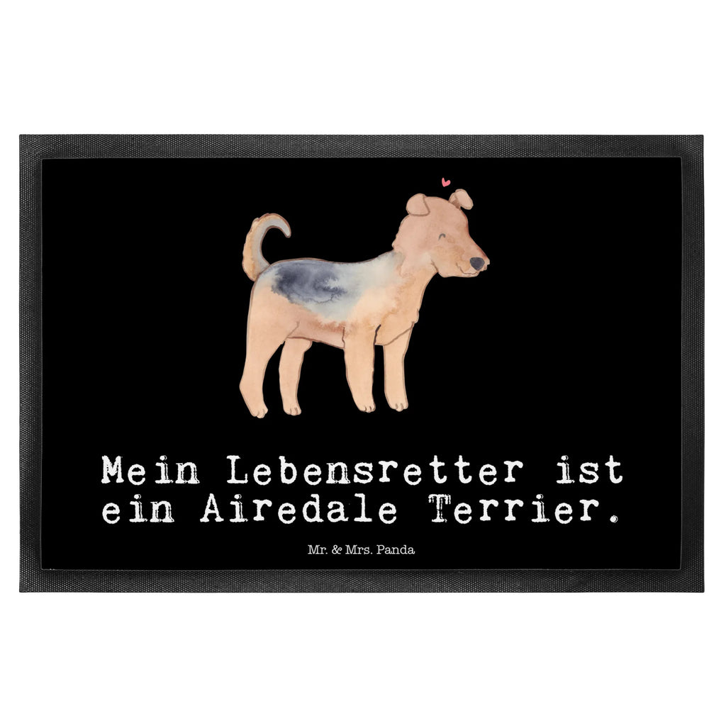 Fußmatte Airedale Terrier Lebensretter Türvorleger, Schmutzmatte, Fußabtreter, Matte, Schmutzfänger, Fußabstreifer, Schmutzfangmatte, Türmatte, Motivfußmatte, Haustürmatte, Vorleger, Fussmatten, Fußmatten, Gummimatte, Fußmatte außen, Fußmatte innen, Fussmatten online, Gummi Matte, Sauberlaufmatte, Fußmatte waschbar, Fußmatte outdoor, Schmutzfangmatte waschbar, Eingangsteppich, Fußabstreifer außen, Fußabtreter außen, Schmutzfangteppich, Fußmatte außen wetterfest, Hund, Hunderasse, Rassehund, Hundebesitzer, Geschenk, Tierfreund, Schenken, Welpe