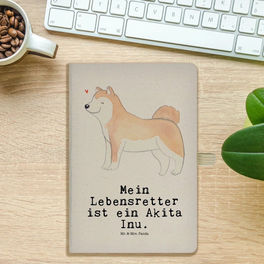 Baumwoll Notizbuch Akita Inu Lebensretter Notizen, Eintragebuch, Tagebuch, Notizblock, Adressbuch, Journal, Kladde, Skizzenbuch, Notizheft, Schreibbuch, Schreibheft, Hund, Hunderasse, Rassehund, Hundebesitzer, Geschenk, Tierfreund, Schenken, Welpe