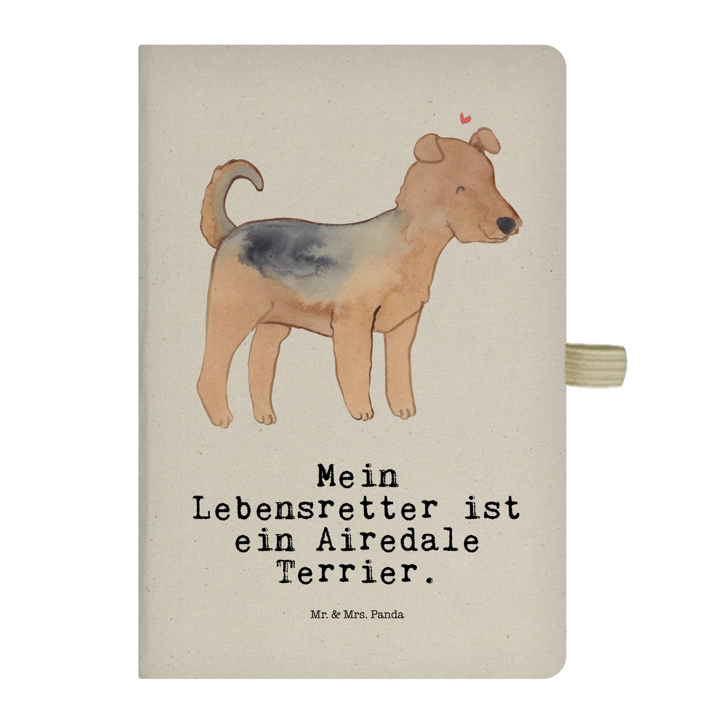 Baumwoll Notizbuch Airedale Terrier Lebensretter Notizen, Eintragebuch, Tagebuch, Notizblock, Adressbuch, Journal, Kladde, Skizzenbuch, Notizheft, Schreibbuch, Schreibheft, Hund, Hunderasse, Rassehund, Hundebesitzer, Geschenk, Tierfreund, Schenken, Welpe