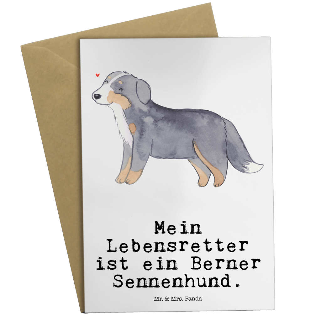 Grußkarte Berner Sennenhund Lebensretter Grußkarte, Klappkarte, Einladungskarte, Glückwunschkarte, Hochzeitskarte, Geburtstagskarte, Karte, Ansichtskarten, Hund, Hunderasse, Rassehund, Hundebesitzer, Geschenk, Tierfreund, Schenken, Welpe, Dürrbächler, Berner Sennenhund