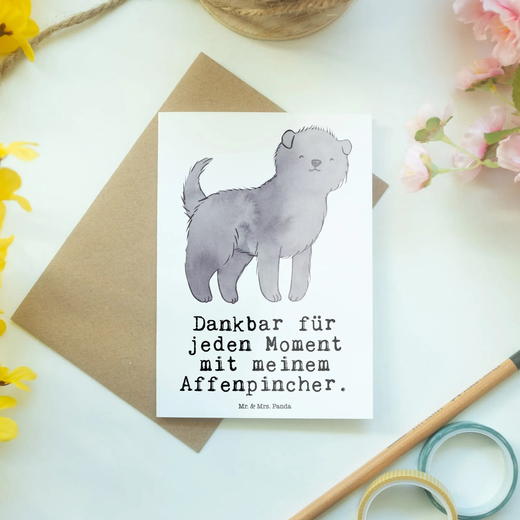 Grußkarte Affenpincher Moment Grußkarte, Klappkarte, Einladungskarte, Glückwunschkarte, Hochzeitskarte, Geburtstagskarte, Karte, Ansichtskarten, Hund, Hunderasse, Rassehund, Hundebesitzer, Geschenk, Tierfreund, Schenken, Welpe, Affenpincher