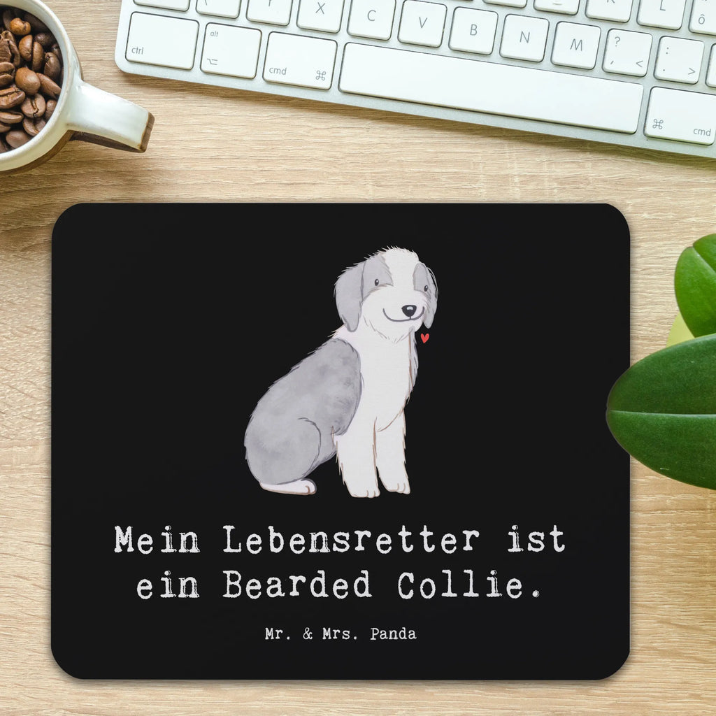 Mauspad Bearded Collie Lebensretter Mousepad, Computer zubehör, Büroausstattung, PC Zubehör, Arbeitszimmer, Mauspad, Einzigartiges Mauspad, Designer Mauspad, Mausunterlage, Mauspad Büro, Hund, Hunderasse, Rassehund, Hundebesitzer, Geschenk, Tierfreund, Schenken, Welpe, Bearded Collie, britischer Hütehund