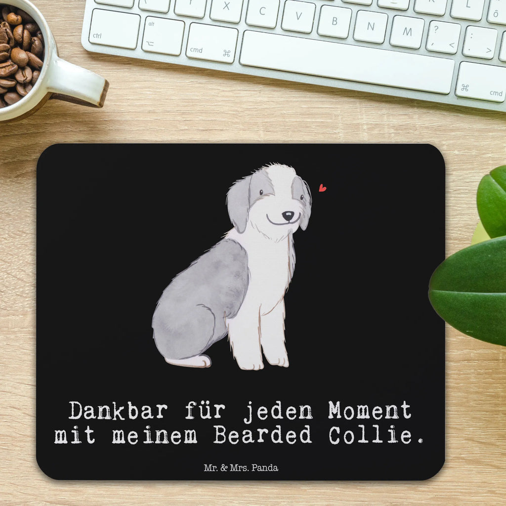 Mauspad Bearded Collie Moment Mousepad, Computer zubehör, Büroausstattung, PC Zubehör, Arbeitszimmer, Mauspad, Einzigartiges Mauspad, Designer Mauspad, Mausunterlage, Mauspad Büro, Hund, Hunderasse, Rassehund, Hundebesitzer, Geschenk, Tierfreund, Schenken, Welpe, Bearded Collie, britischer Hütehund