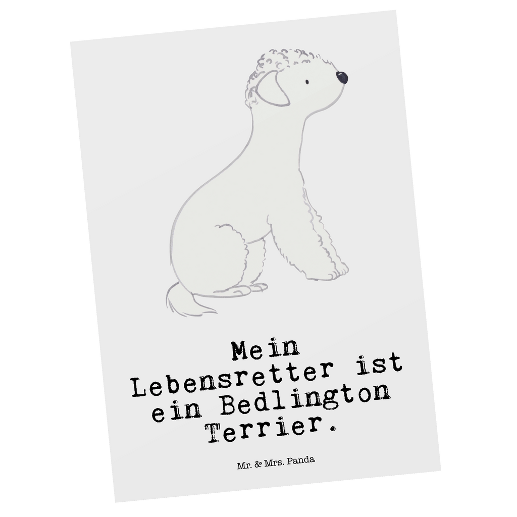 Postkarte Bedlington Terrier Lebensretter Postkarte, Karte, Geschenkkarte, Grußkarte, Einladung, Ansichtskarte, Geburtstagskarte, Einladungskarte, Dankeskarte, Ansichtskarten, Einladung Geburtstag, Einladungskarten Geburtstag, Hund, Hunderasse, Rassehund, Hundebesitzer, Geschenk, Tierfreund, Schenken, Welpe, Bedlington Terrier, Terrier