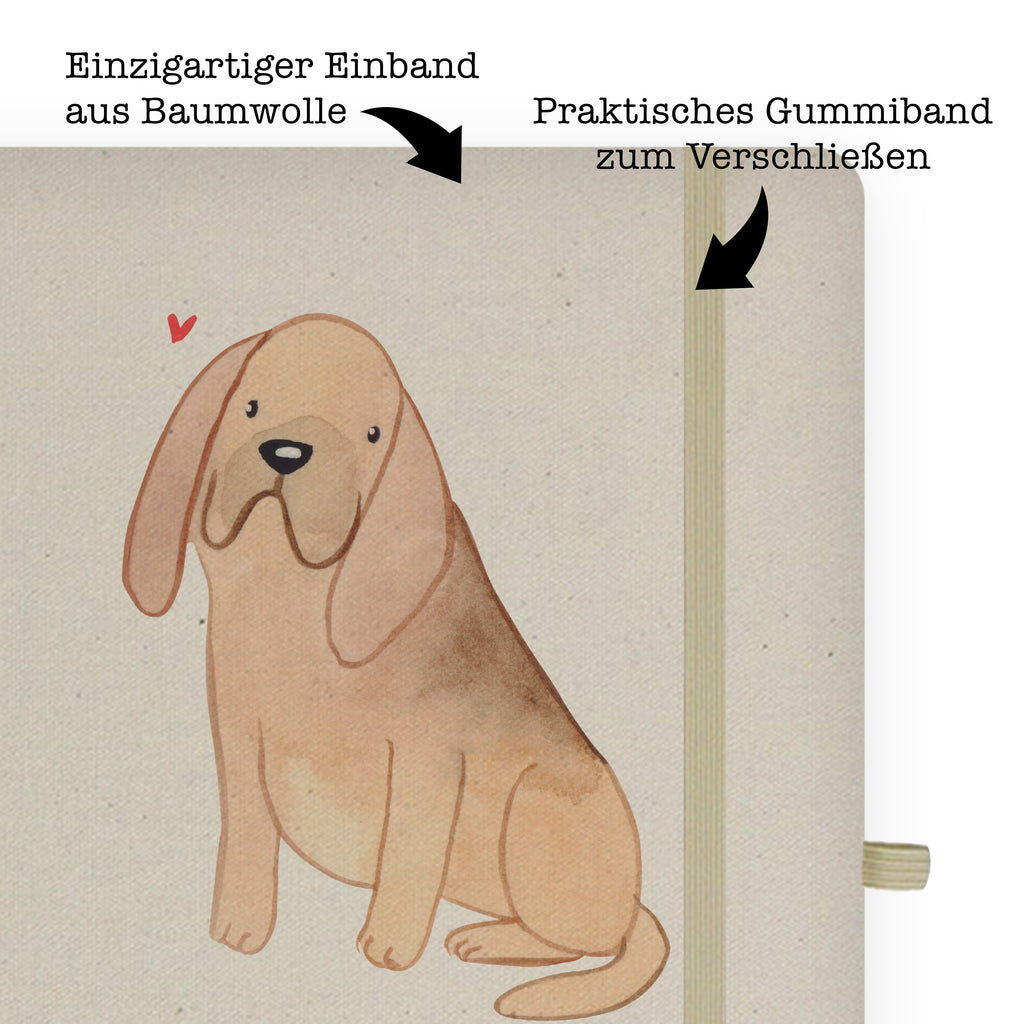 Baumwoll Notizbuch Bloodhound Moment Notizen, Eintragebuch, Tagebuch, Notizblock, Adressbuch, Journal, Kladde, Skizzenbuch, Notizheft, Schreibbuch, Schreibheft, Hund, Hunderasse, Rassehund, Hundebesitzer, Geschenk, Tierfreund, Schenken, Welpe, Bluthund, Bloodhound, St. Hubertushund, Chien de Saint Hubert