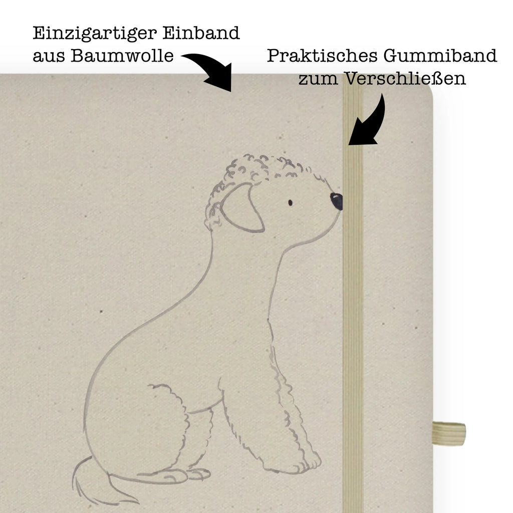 Baumwoll Notizbuch Bedlington Terrier Lebensretter Notizen, Eintragebuch, Tagebuch, Notizblock, Adressbuch, Journal, Kladde, Skizzenbuch, Notizheft, Schreibbuch, Schreibheft, Hund, Hunderasse, Rassehund, Hundebesitzer, Geschenk, Tierfreund, Schenken, Welpe, Bedlington Terrier, Terrier