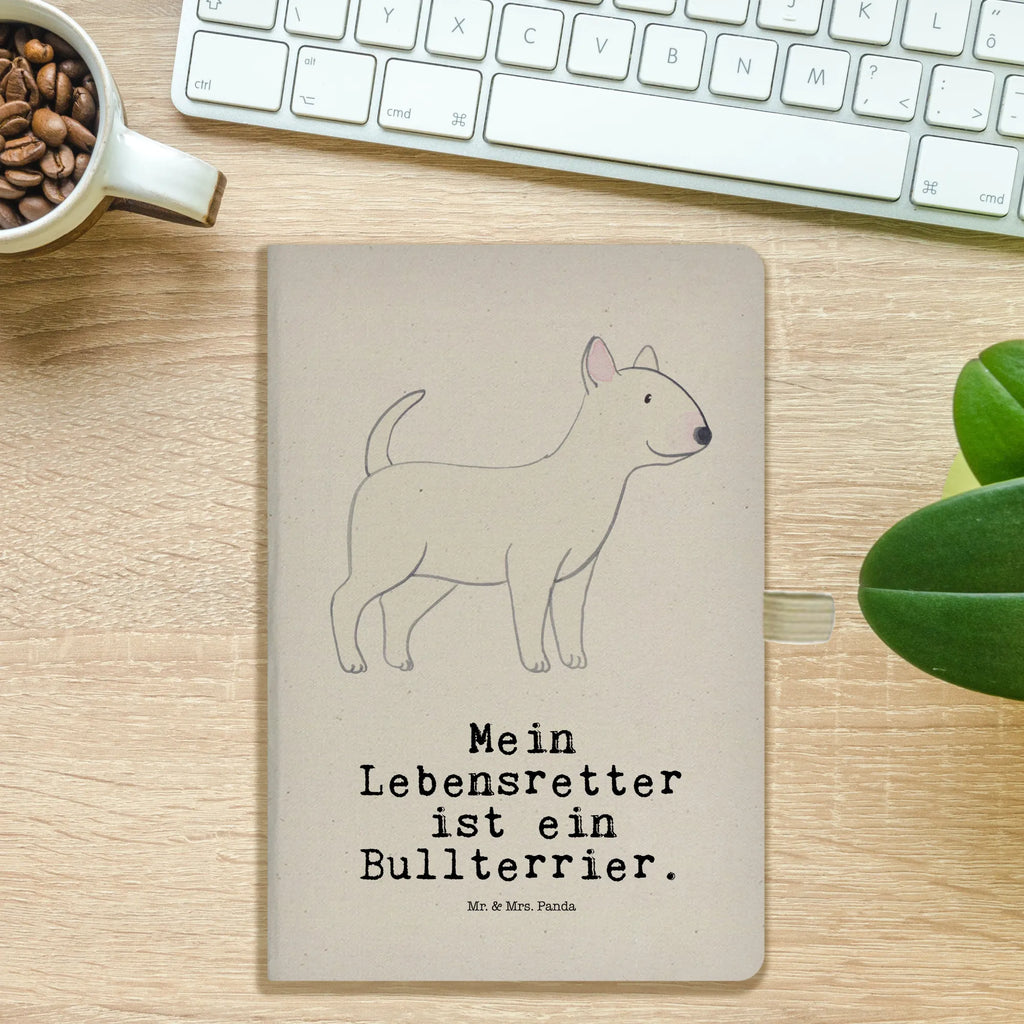 Baumwoll Notizbuch Bullterrier Lebensretter Notizen, Eintragebuch, Tagebuch, Notizblock, Adressbuch, Journal, Kladde, Skizzenbuch, Notizheft, Schreibbuch, Schreibheft, Hund, Hunderasse, Rassehund, Hundebesitzer, Geschenk, Tierfreund, Schenken, Welpe, Bullterrier