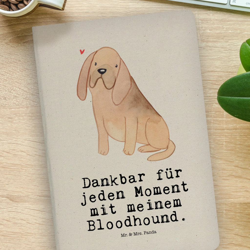 Baumwoll Notizbuch Bloodhound Moment Notizen, Eintragebuch, Tagebuch, Notizblock, Adressbuch, Journal, Kladde, Skizzenbuch, Notizheft, Schreibbuch, Schreibheft, Hund, Hunderasse, Rassehund, Hundebesitzer, Geschenk, Tierfreund, Schenken, Welpe, Bluthund, Bloodhound, St. Hubertushund, Chien de Saint Hubert