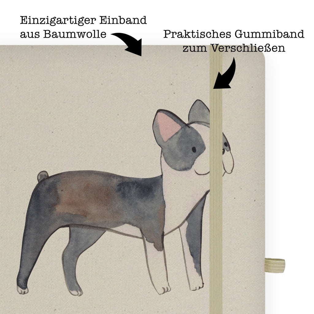 Baumwoll Notizbuch Boston Terrier Moment Notizen, Eintragebuch, Tagebuch, Notizblock, Adressbuch, Journal, Kladde, Skizzenbuch, Notizheft, Schreibbuch, Schreibheft, Hund, Hunderasse, Rassehund, Hundebesitzer, Geschenk, Tierfreund, Schenken, Welpe, Boston Terrier