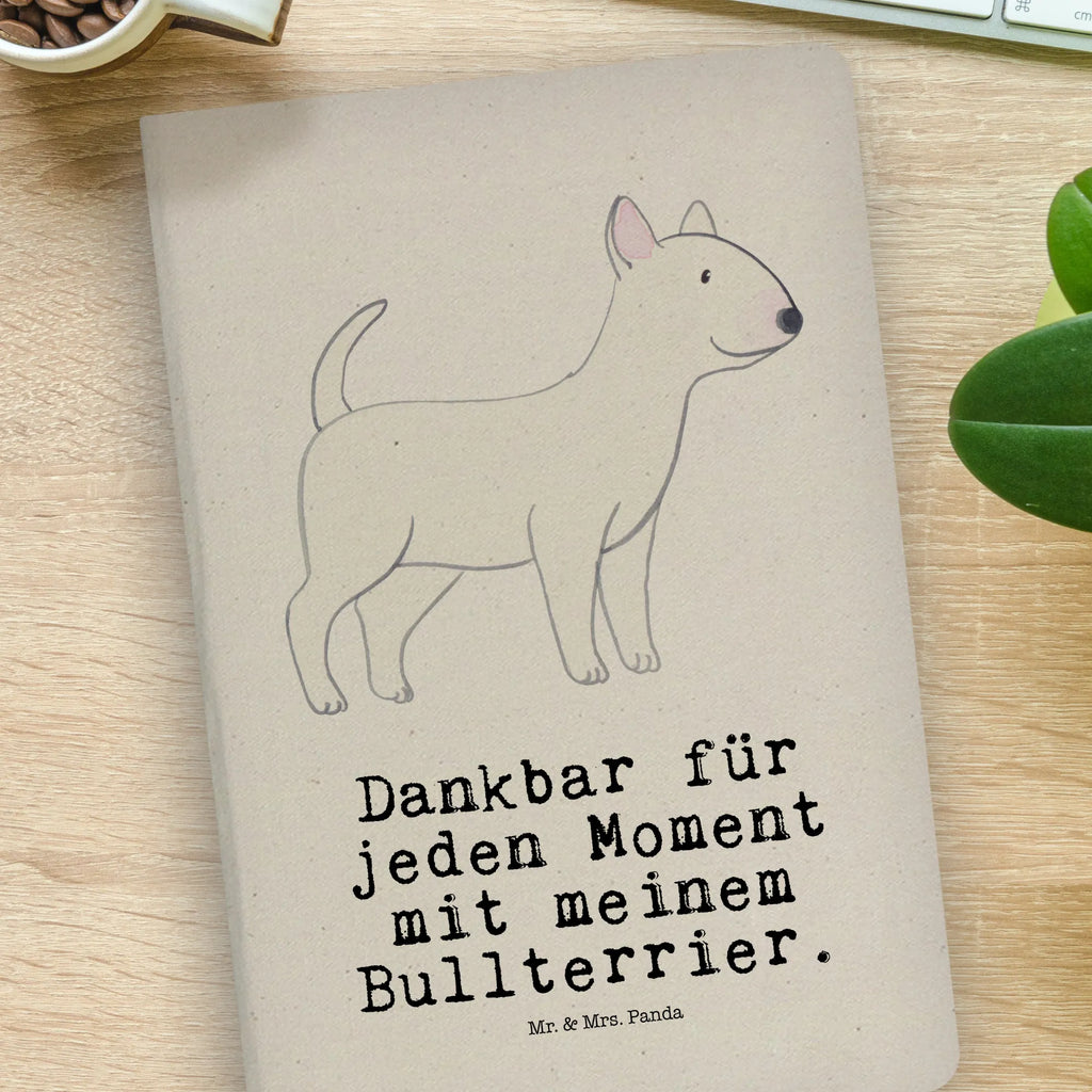 Baumwoll Notizbuch Bullterrier Moment Notizen, Eintragebuch, Tagebuch, Notizblock, Adressbuch, Journal, Kladde, Skizzenbuch, Notizheft, Schreibbuch, Schreibheft, Hund, Hunderasse, Rassehund, Hundebesitzer, Geschenk, Tierfreund, Schenken, Welpe, Bullterrier