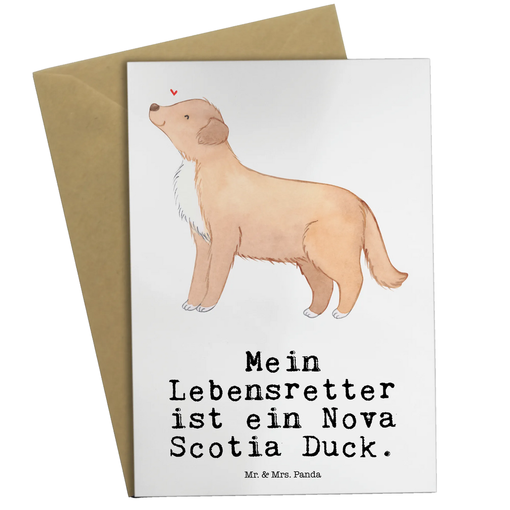 Grußkarte Nova Scotia Duck Lebensretter Grußkarte, Klappkarte, Einladungskarte, Glückwunschkarte, Hochzeitskarte, Geburtstagskarte, Karte, Ansichtskarten, Hund, Hunderasse, Rassehund, Hundebesitzer, Geschenk, Tierfreund, Schenken, Welpe, Nova Scotia Duck Tolling Retriever, Retriever