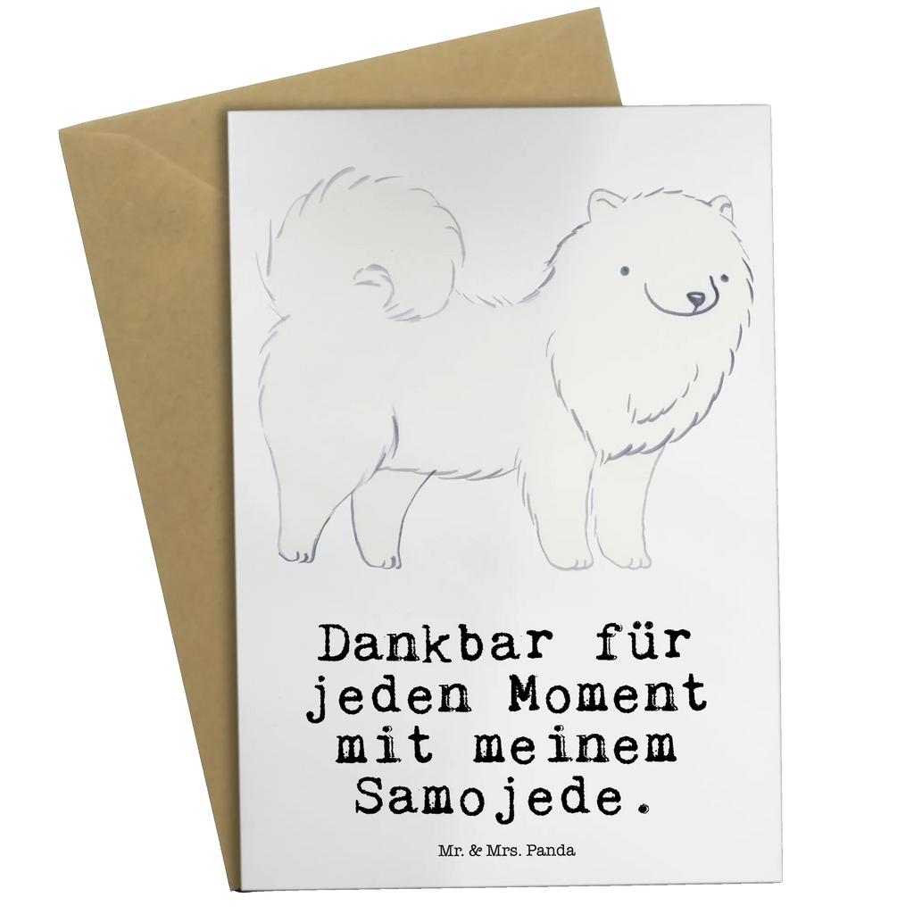 Grußkarte Samojede Moment Grußkarte, Klappkarte, Einladungskarte, Glückwunschkarte, Hochzeitskarte, Geburtstagskarte, Karte, Ansichtskarten, Hund, Hunderasse, Rassehund, Hundebesitzer, Geschenk, Tierfreund, Schenken, Welpe, Samojede, Samojedenhund, Samojedenspitz