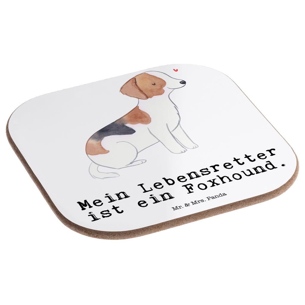 Quadratische Untersetzer Foxhound Lebensretter Untersetzer, Bierdeckel, Glasuntersetzer, Untersetzer Gläser, Getränkeuntersetzer, Untersetzer aus Holz, Untersetzer für Gläser, Korkuntersetzer, Untersetzer Holz, Holzuntersetzer, Tassen Untersetzer, Untersetzer Design, Hund, Hunderasse, Rassehund, Hundebesitzer, Geschenk, Tierfreund, Schenken, Welpe, Foxhound, Jagdhund, Laufhund